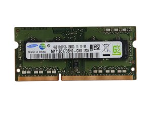 Оперативна пам'ять для ноутбука sodimm samsung DDR3 4gb 1600mhz PC3-12800S (M471B5173BH0-CK0) б/в