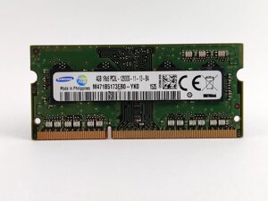 Оперативна пам'ять для ноутбука sodimm samsung DDR3l 4gb 1600mhz PC3l-12800S (M471B5173EB0-YK0) б/в