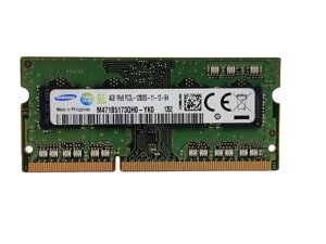 Оперативна пам'ять для ноутбука sodimm samsung DDR3l 4gb 1600mhz PC3l-12800S (M471B5173QH0-YK0) б/в