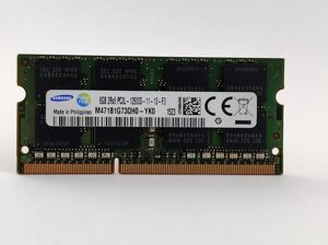 Оперативна пам'ять для ноутбука sodimm samsung DDR3l 8gb 1600mhz PC3l-12800S (M471B1g73QH0-YK0) б/в