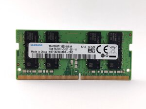 Оперативна пам'ять для ноутбука sodimm samsung DDR4 16gb PC4-2400T (M471A2k43BB1-CRC) б/в