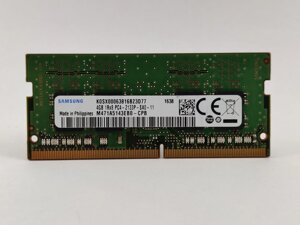 Оперативна пам'ять для ноутбука sodimm samsung DDR4 4gb PC4-2133P (M471A5143EB0-CPB) б/в