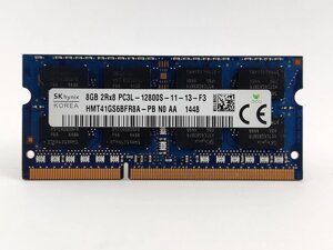 Оперативна пам'ять для ноутбука sodimm SK hynix DDR3l 8gb 1600mhz PC3l-12800S (HMT41GS6bfr8A-PB) б/в