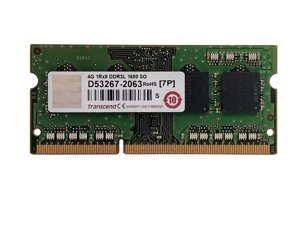 Оперативна пам'ять для ноутбука SODIMM Transcend DDR3L 4Gb 1600MHz PC3L-12800S Б/В