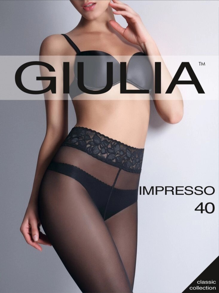 Колготи жіночі GIULIA Impresso 40 den. від компанії інтернет-магазин "ConteMio" - фото 1