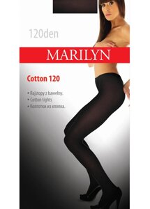 Колготки Marilyn "Cotton 120 den" Grafit size 3/4