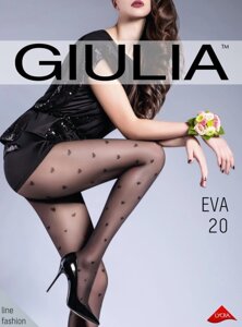 Колготи жіночі з візерунком GIULIA Eva 20 mod. (1) Nero 3