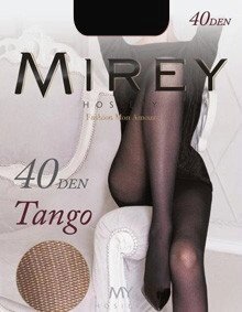 Колготки Mirey TANGO з імітацією сітки 40 den Неро, 4