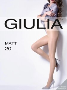 Колготи жіночі матові без шортиків GIULIA Matt 20 Nero 2