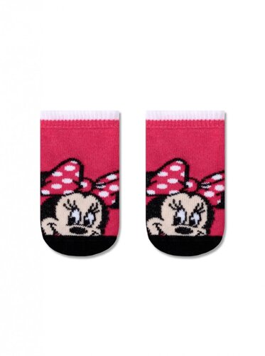 Шкарпетки дитячі з малюнками Мінні Маус Disney 17С-126 / 1СПМ 361 8 p. малиновий