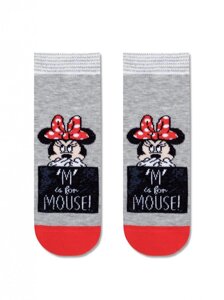 Шкарпетки дитячі з малюнками Мінні Маус Disney 17С-126СПМ 353 16 p. сірий