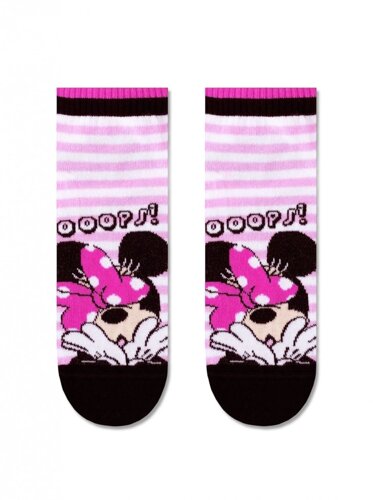 Шкарпетки дитячі з малюнками Мінні Маус Disney (короткі) 17С-127СПМ 354 20 p. світло рожевий