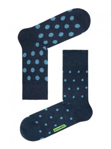 Шкарпетки чоловічі HAPPY з малюнком 15С-23СП 049 25 р. темно-синій-блакитний