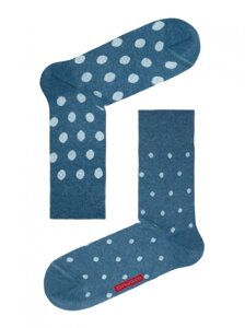 Шкарпетки чоловічі HAPPY з малюнком 15С-23СП 049 27 р. джинс-світло-блакитний