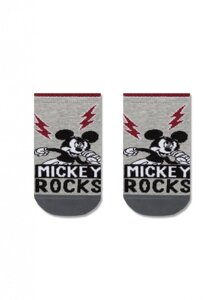 Короткі шкарпетки дитячі з малюнками Міккі Маус Disney 17С-127СПМ 352 22 p. сірий