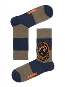 Шкарпетки з малюнками Ракета Marvel 17С-140СПМ 118 27 р. хакі