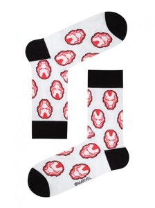 Шкарпетки з малюнками Залізний Людина Marvel 17С-140СПМ 064 29 р. білий
