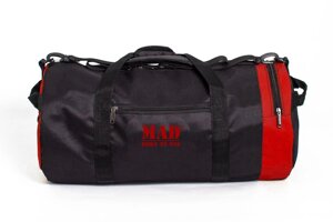 Чорно-червона спортивна сумка - тубус 40L від MAD | born to win