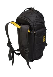 Спортивна сумка-рюкзак Infinity чорно-жовта від MAD | born to win