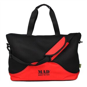 Стильна і сучасна жіноча спортивна сумка для фітнесу LATTICE червоного кольору від MAD | born to win