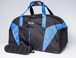 Містка спортивна сумка з кишенею для взуття 42L Cross Porter чорний з синім від MAD | born to win