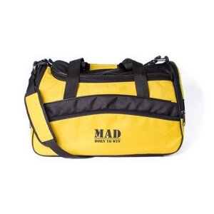 Яскрава спортивна сумка каркасної форми TWIST жовта від спортивного бренду MAD | born to win