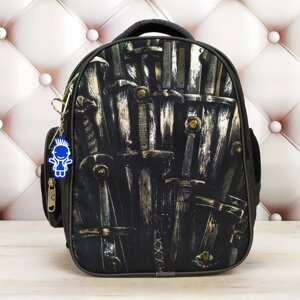Рюкзак шкільний для хлопчика Bagland чорний в стилі "Гра престолів" 14 л