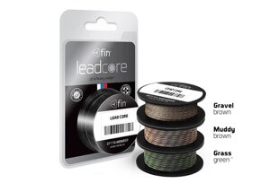 Ледкор FIN LEAD Core 5m/ green grass 45lbs