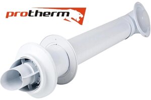 Коаксіальний комплект Protherm для горизонтального проходу через стіну 60/100 (Condensing)