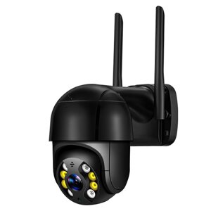 "PTZ-D4" Вулична IP Wi-Fi камера Спостереження Відеоспостереження Купольна Поворотна IP66 чорна