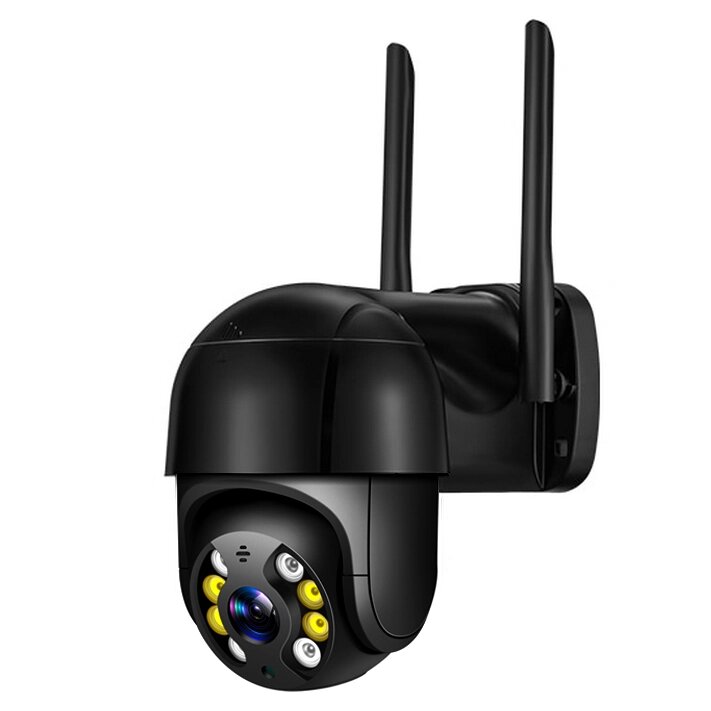 "PTZ-D4" Вулична IP Wi-Fi камера Спостереження Відеоспостереження Купольна Поворотна IP66 чорна від компанії BERU - Магазин розумної Електроніки - фото 1