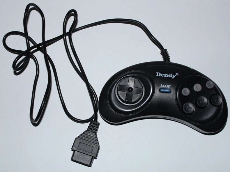 Джойстик 8 бит для Dendy форма под Sega от компании Интернет-магазин "Леонид" - фото 1