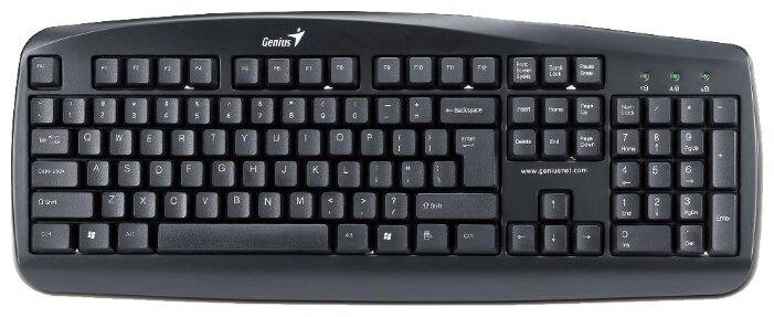 Клавиатура проводная Genius KB-110 PS/2 Black ##от компании## Интернет-магазин "Леонид" - ##фото## 1
