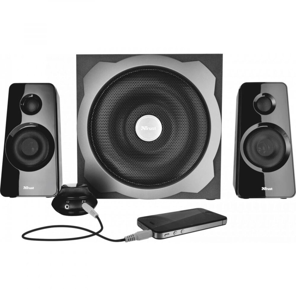 Мультимедійна акустика Trust Tytan 2.1 Subwoofer Speaker Set with Bluetooth Black (19367) від компанії Інтернет-магазин "Леонід" - фото 1