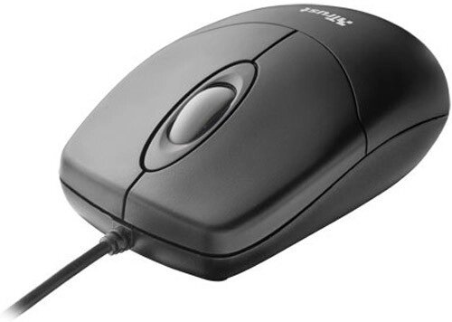 Мышь Trust Optical Mouse Black от компании Интернет-магазин "Леонид" - фото 1