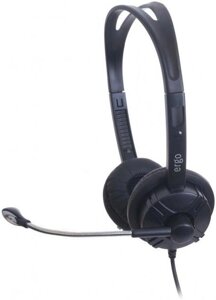 Навушники з мікрофоном (гарнітура) Ergo VM-220 Black