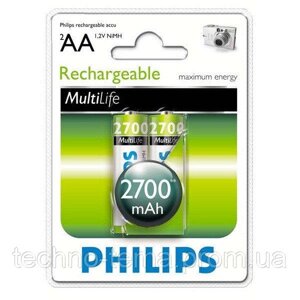 Акумулятор Philips MultiLife Ni-MH R6 2700 mAh