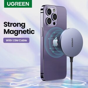 Бездротовий зарядний пристрій UGREEN CD245 для iPhone 15 14 13 MagSafe Magnetic Wireless Charger 15W 30233