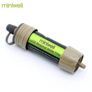 Фільтр Miniwell L630 туристичний для очищення води похідний ресурс 2000 л (оригінал, оновлена версія)