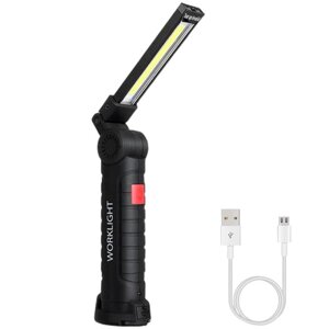 Інспекційний ліхтар WorkLight W51 COB SMD Portable світло червоний, білий магніт, гачок micro USB чорний