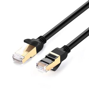 Інтернет кабель Патч корд 4PR/28AWG Ethernet RJ45 Cat 7 High Speed 10 Гбіт LAN NW106 Ugreen 11229 (0.5 м)