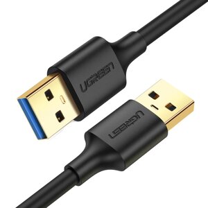 Кабель USB 3.0 Папа-Папа Ugreen 10369 (US128) Black, 0.5m 1