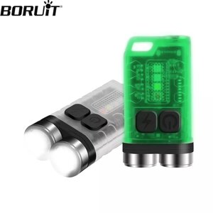 Наключний ліхтар Boruit V3 потужний акумуляторний засліплювальний яскравий мініліхтар Boruit Type-C заряджання XPG2