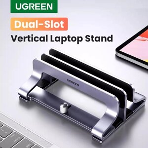 Настільна підставка для ноутбуків, планшетів, смартфонів MacBook Air Pro вертикальна Ugreen 60643 (LP258) Aluminium