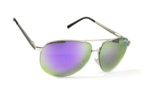 Окуляри захисні Global Vision Aviator-4 (G-Tech purple), фіолетові дзеркальні лінзи