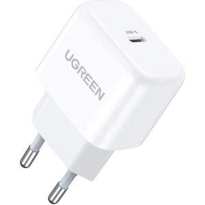 Мережевий зарядний пристрій UGREEN CD241 Mini PD 20 W Fast Charger USB Type-C White (10220)