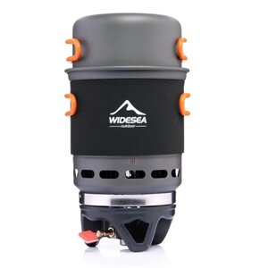 Система приготування їжі Widesea WSJC-002 з теплообмінником 900 + 500 ml Black