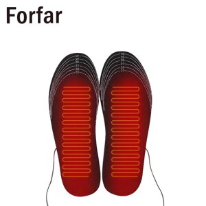 Устілки зимові для взуття з підігрівом Forfar грілки USB
