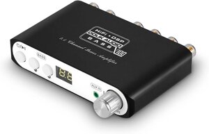 Підсилювач потужності звуку Douk Audio Q100 Hi-Fi 2.1-канальний стерео басовий підсилювач із джерелом живлення 24