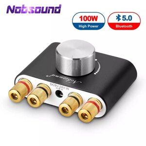 Підсилювач потужності звуку NOBSOUND NS-01G Pro Bluetooth HI-FI 2х50Вт для акустики, колонок, домашнього кінотеатру